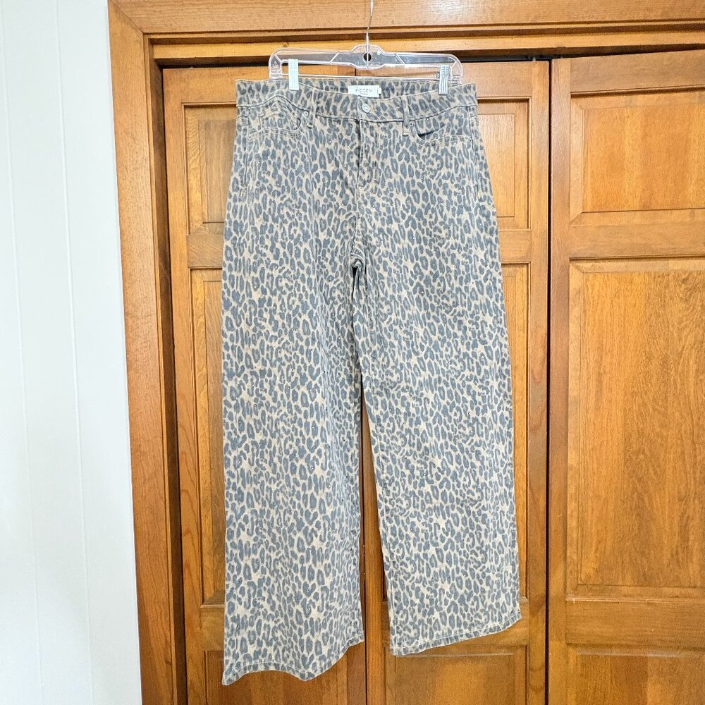 Hidden Blake Dad Cheetah Rhinestone Stretch Jean | Size 32